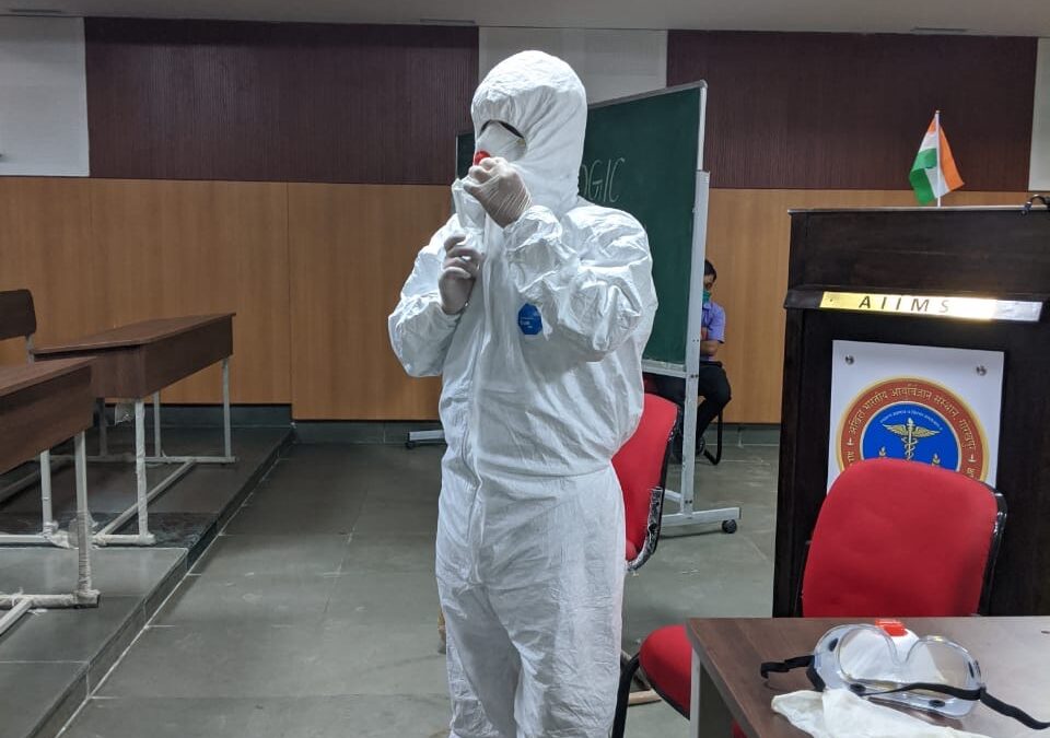 Donning and Doffing training for faculty 25.07.2020