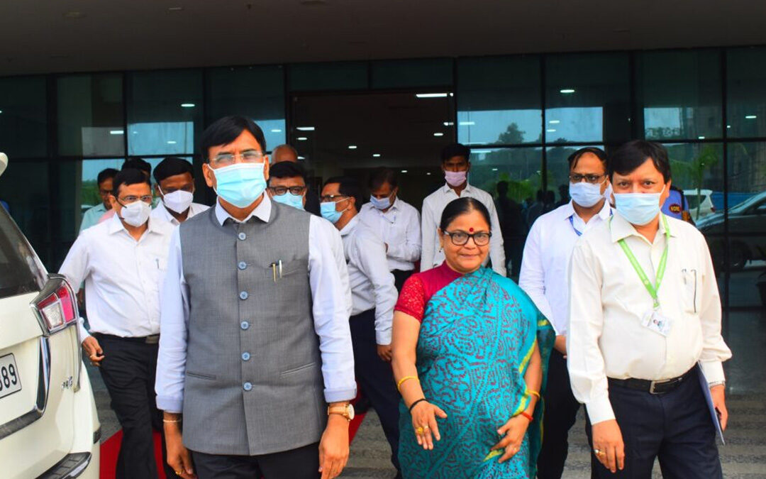 Visit of honourable union cabinet health minister and additional secretary (Mohfw)