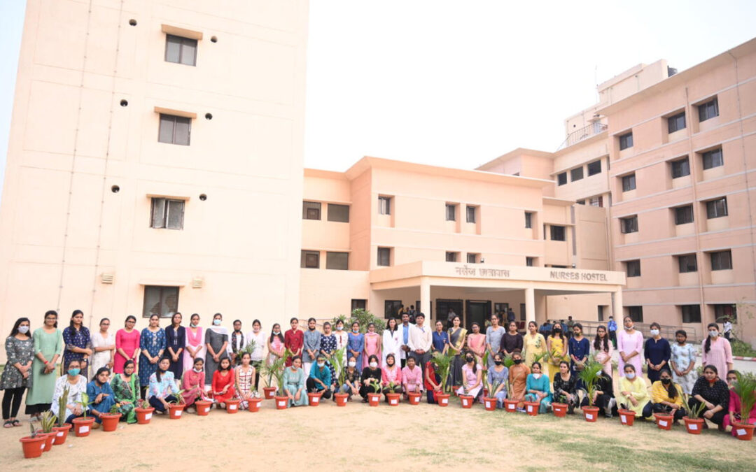 Swachhta Pakhwada Tree Plantation By Nursing Students