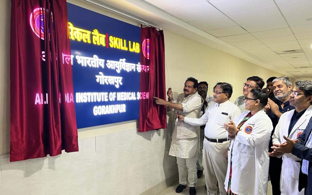 Inaugurating of Skill lab by  Hon’ble Minister of state, H & FW  Prof. S. P. Singh Baghel
