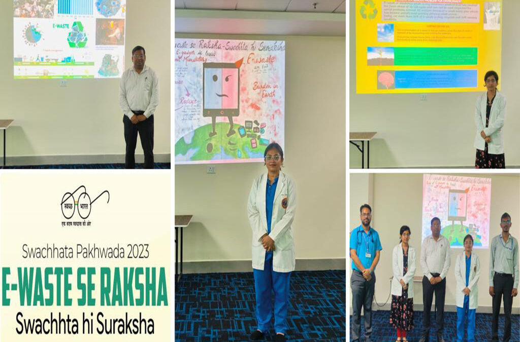 Swachhata Pakhwada 2023 Poster Competition was organised at AIIMS Gorakhpur