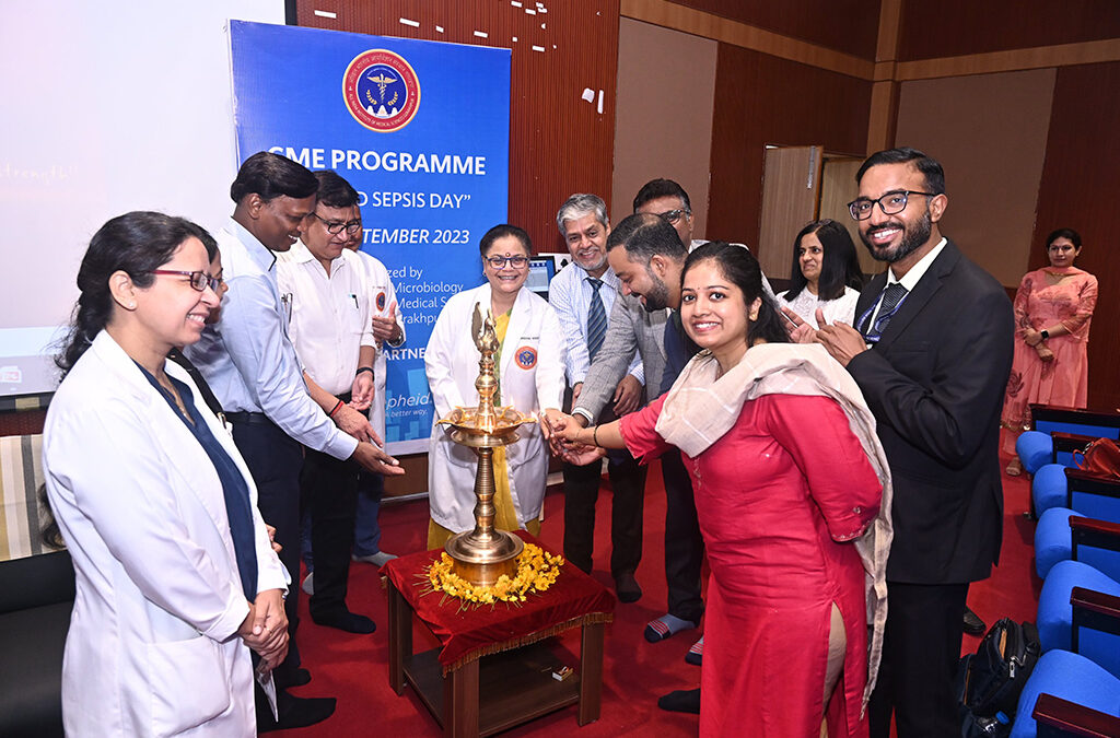 The Department of Microbiology conducted a CME (hybrid mode) on the occasion of World Sepsis Day on 14th September