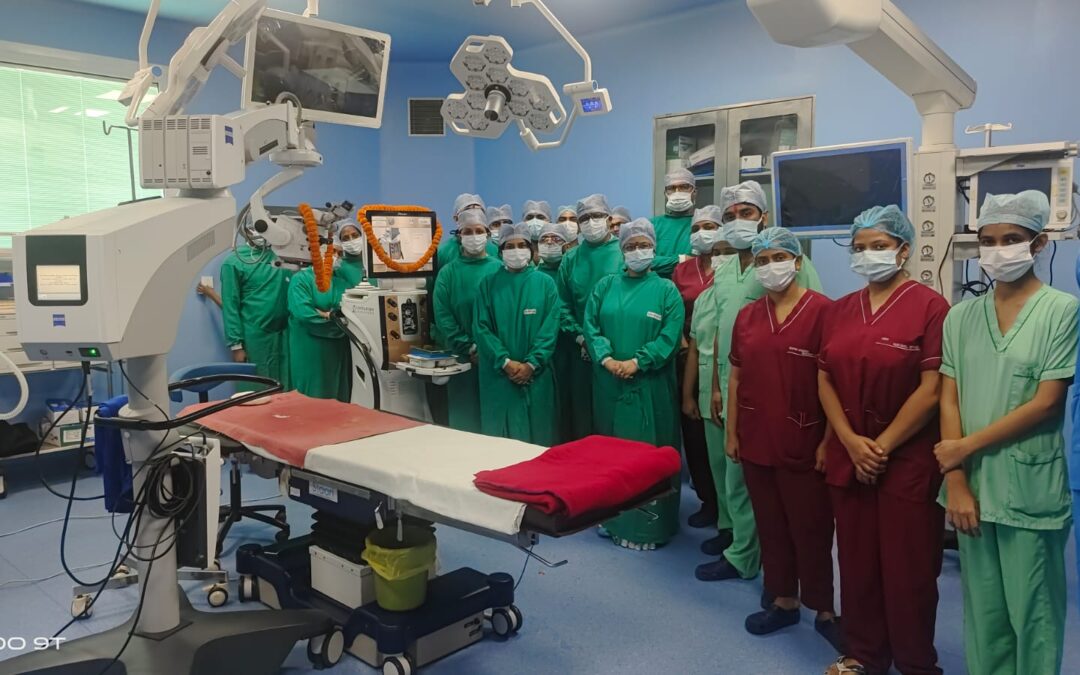 Inauguration of Higher end Phacoemulsification Unit by Respected Executive Director Madam at Main OT complex.
