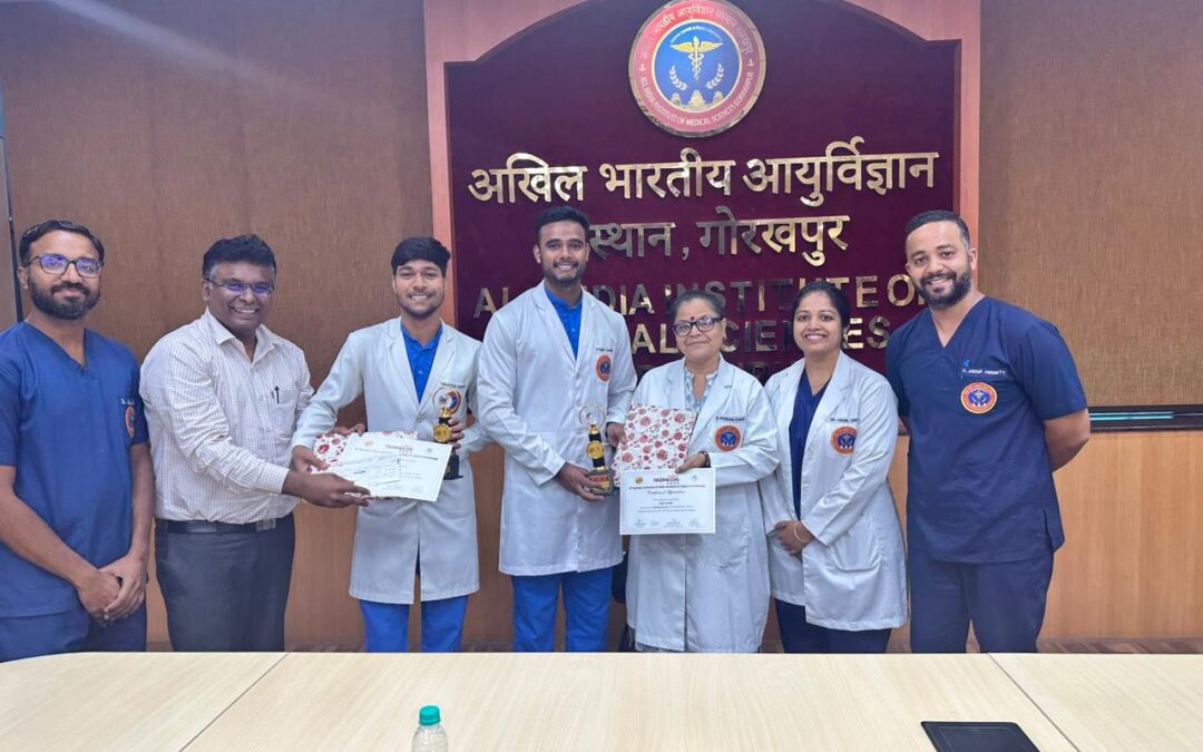 The MBBS students of AIIMS Gorakhpur made the Institute proud by securing third place at TROPACON 2023 National Level Quiz held at AIIMS Jodhpur