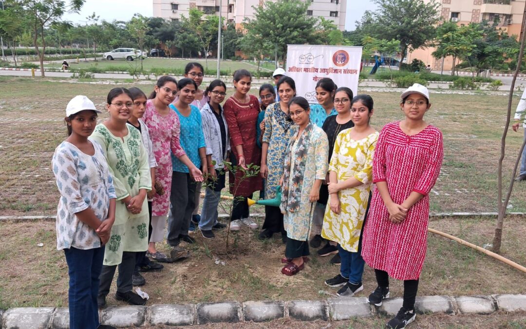 Swachhata Hi Seva campaign, A tree plantation drive was conducted at AIIMS Gorakhpur!