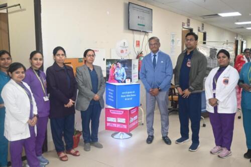 Executive Director Prof. Ajai Singh launched the Sugam Family Planning Model at the OPD area of AIIMS Gorakhpur.