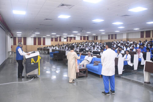 Interaction of Honorable President AIIMS Gorakhpur Padma Bhushan Dr Ambrish Mithal with Faculty/ MBBS Students/ Nursing Students 
