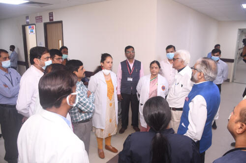 OPD and Ayush rounds by Honorable President 