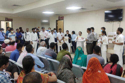 Awareness programme in OPD on importance of millets and inclusion of  millet mixed rotis for indoor patients from today onwards