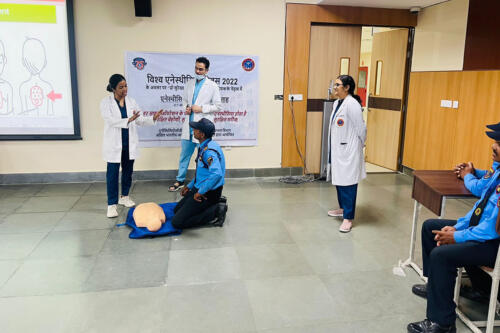 World Anesthesia Day 2 (BLS for security guard)