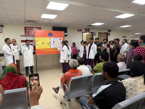 Public Awareness Programme on Ebola Virus Disease at AIIMS Gorakhpur