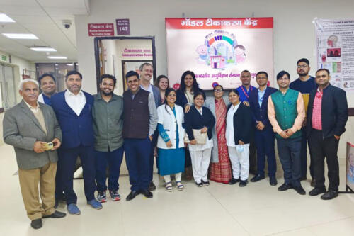 Team Johns Hopkins visited our Model Immunisation