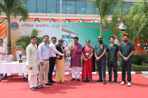 AIIMS Gorakhpur celebrated the 80th Independence Day